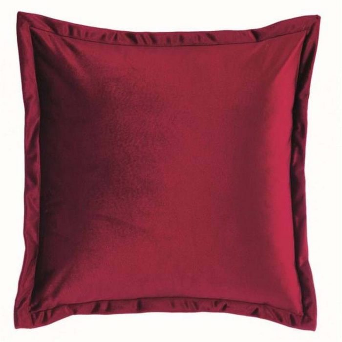 Coussin velours rouge