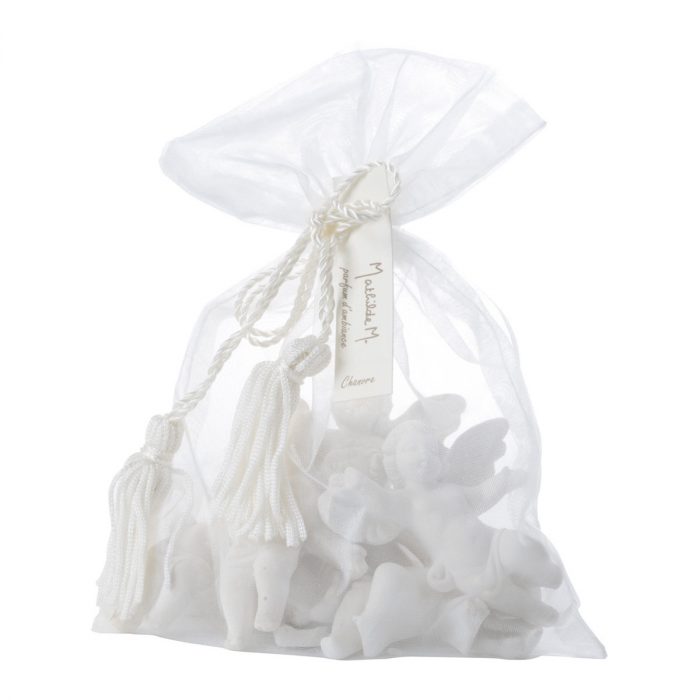 Sac organza 5 Angelots parfumés Poudre de Riz