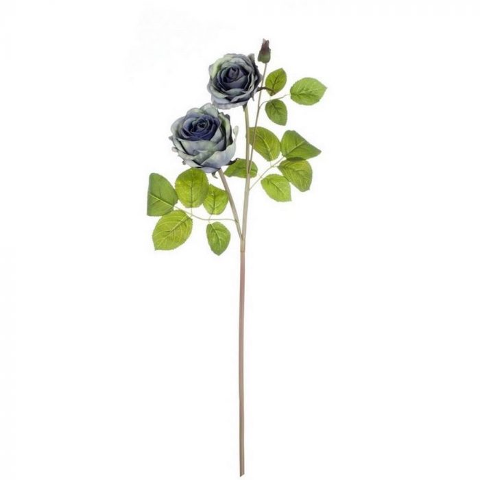 Rose bleue fleur artificielle