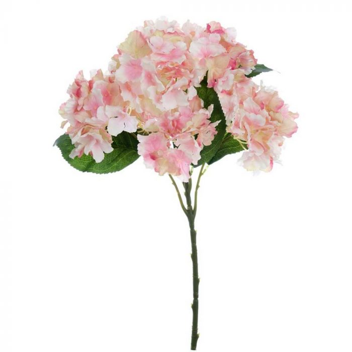 Bouquet d'hortensias roses fleurs artificielles