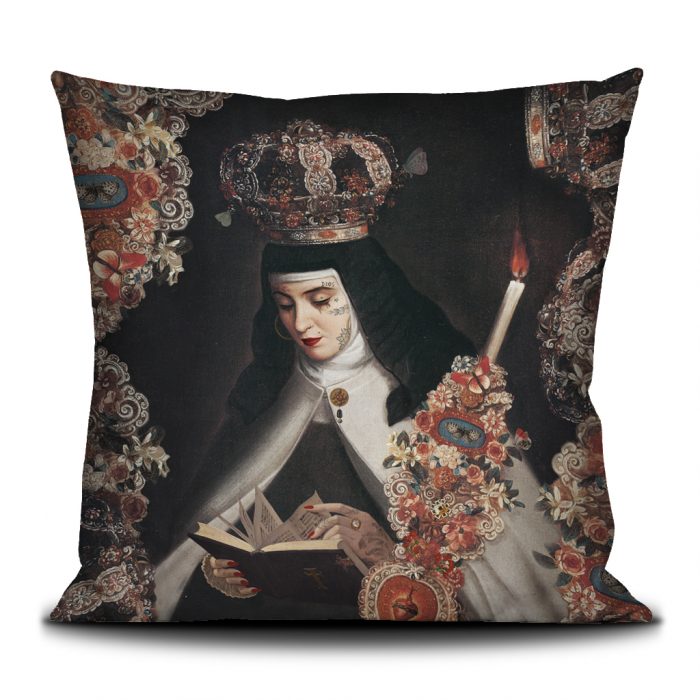 Coussin velours Prayer