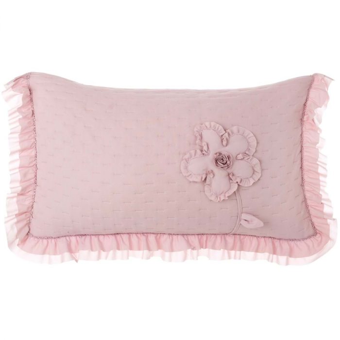 Housse de coussin rose