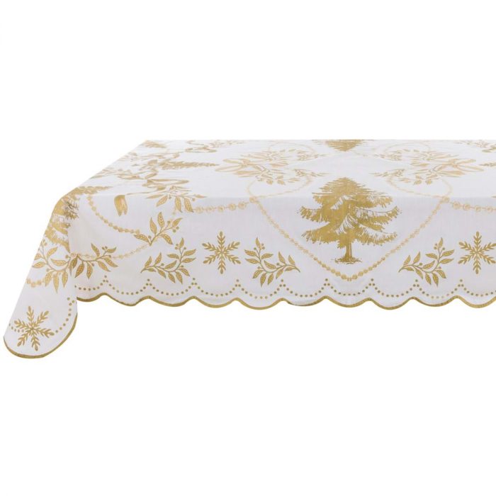 Nappe carrée avec dorure