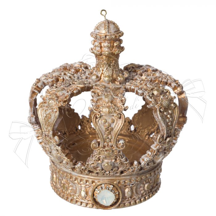 Couronne de princesse or blanc