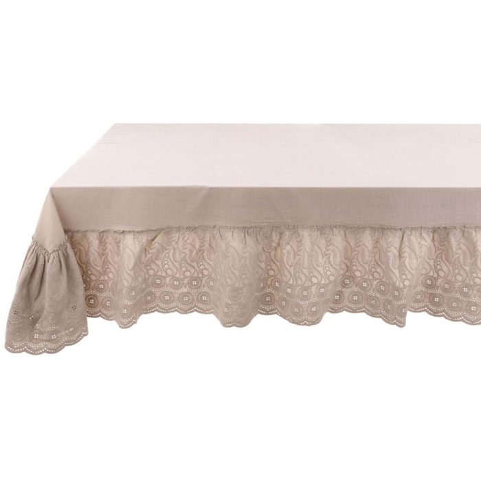 Nappe en coton avec volant