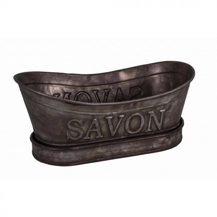 Porte savon couleur zinc