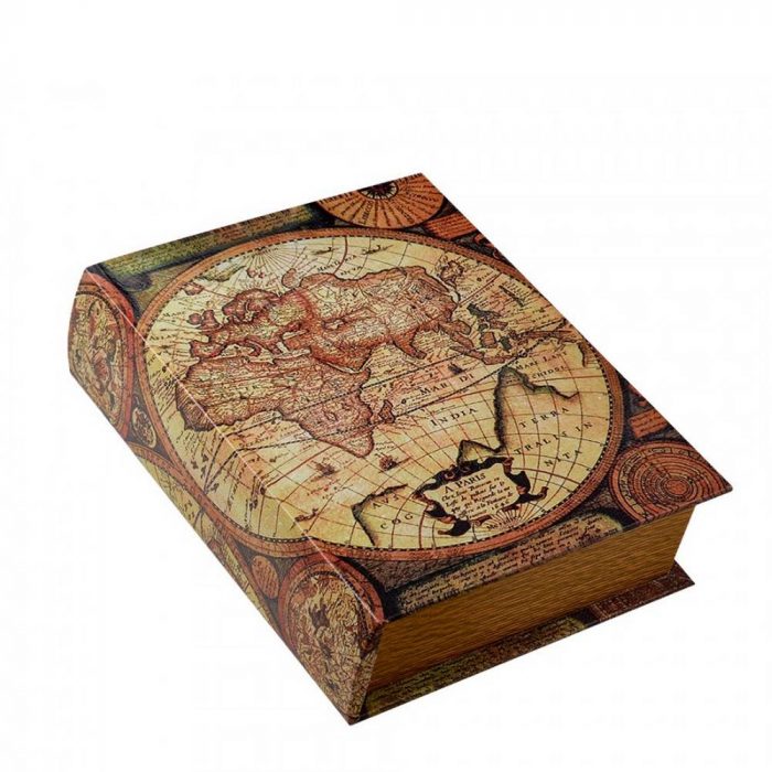 Boîte livre carte du monde