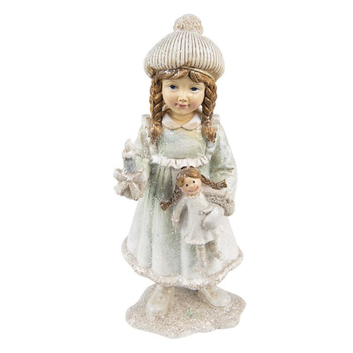 Figurine petite-fille avec sa bougie