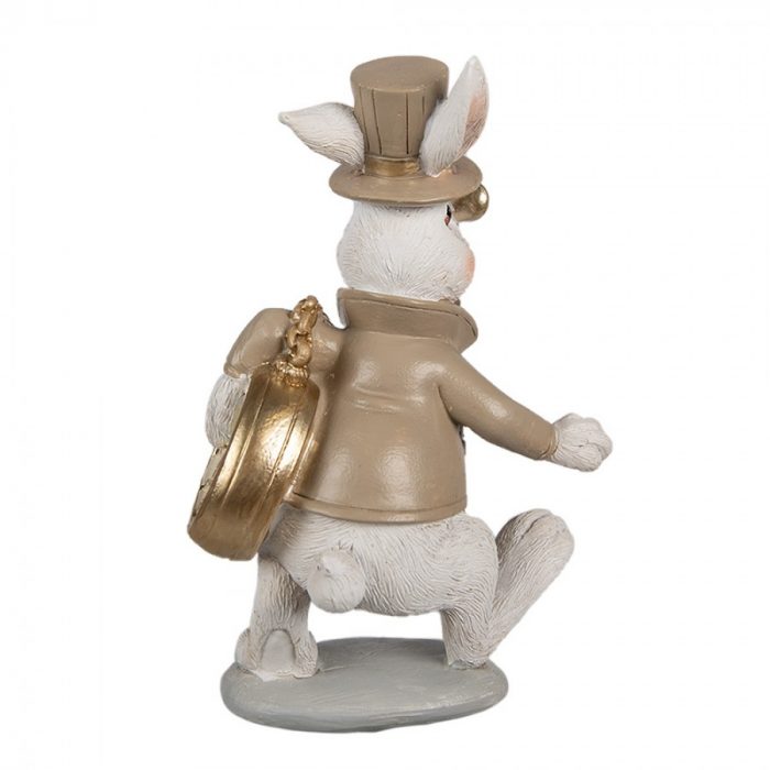 Lapin décoratif blanc beige – Image 3