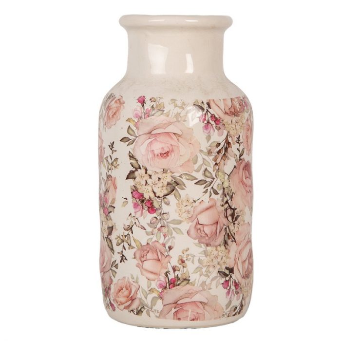 Vase imprimé de roses