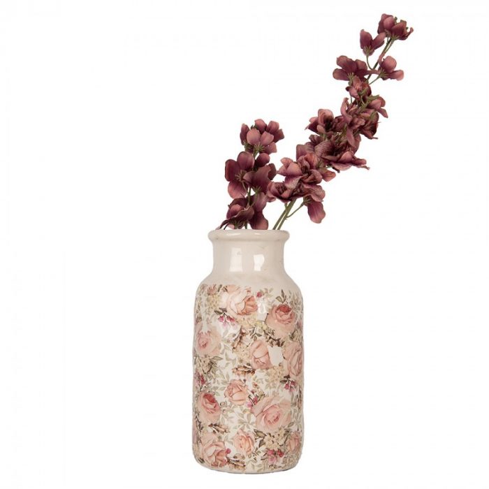 Vase en céramique avec des roses – Image 3