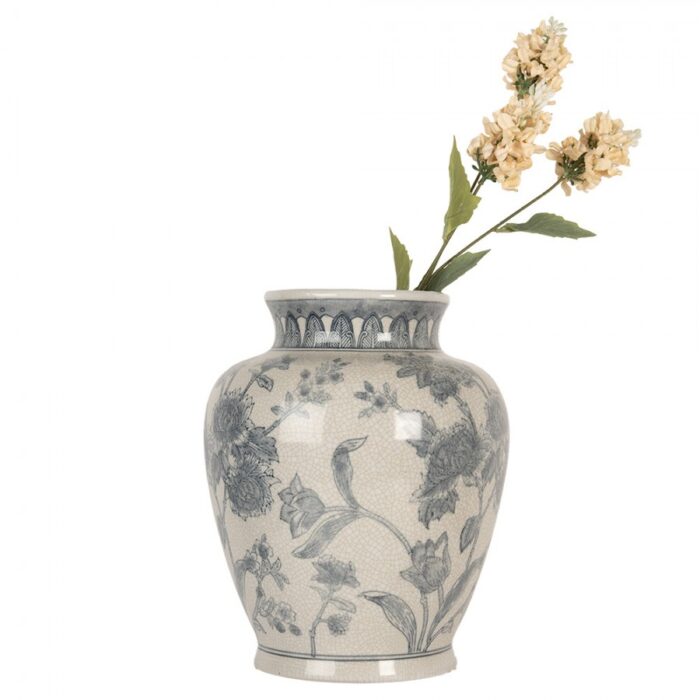 Vase en céramique décor floral – Image 3